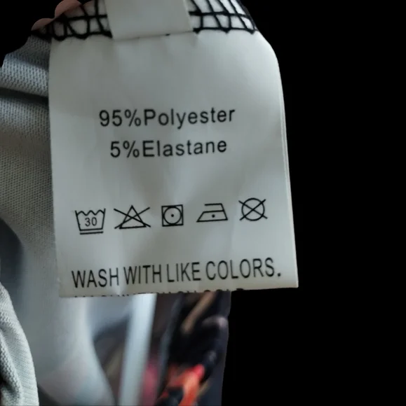 NWOT Palazzo Wide Leg Retro Colorful Floral Drawstring Pants - Picture 7 of 11